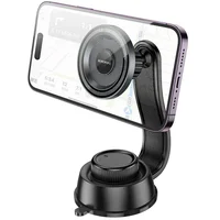 Автодержатель Borofone BH123 Profit magnetic (center console) Black / Metal gray