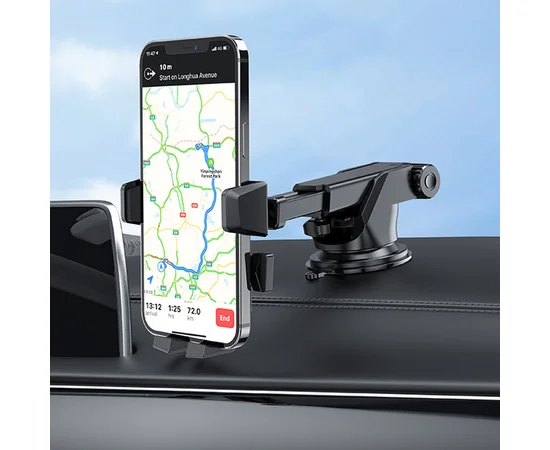 Автодержатель Hoco CA83 David one-button (center console) Black