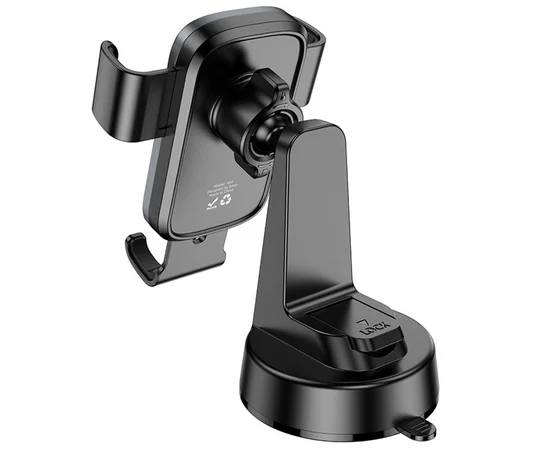 Автодержатель Hoco H81 Vista Gravity (center console) Black / Metal gray