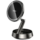 Автоутримувач Hoco H83 Metal ring magnetic (center console) Metal grey