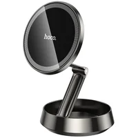 Автодержатель Hoco H83 Metal ring magnetic (center console) Metal grey