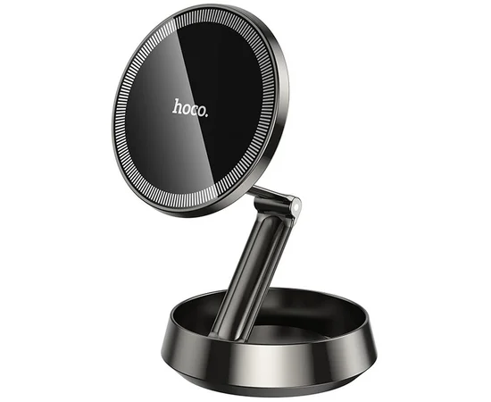 Автоутримувач Hoco H83 Metal ring magnetic (center console) Metal grey