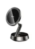 Автодержатель Hoco H83 Metal ring magnetic (center console) Metal grey