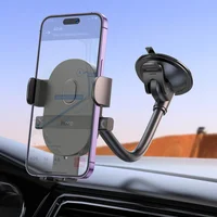 Автодержатель Hoco H20 Mighty one-button (windshield) Black