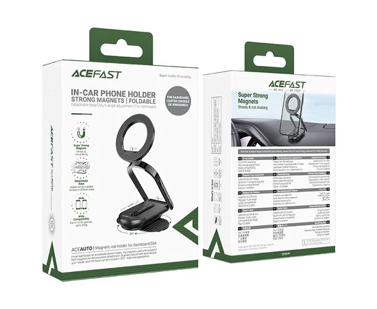 Автодержатель Acefast D54 Magnetic for Dashboard Black