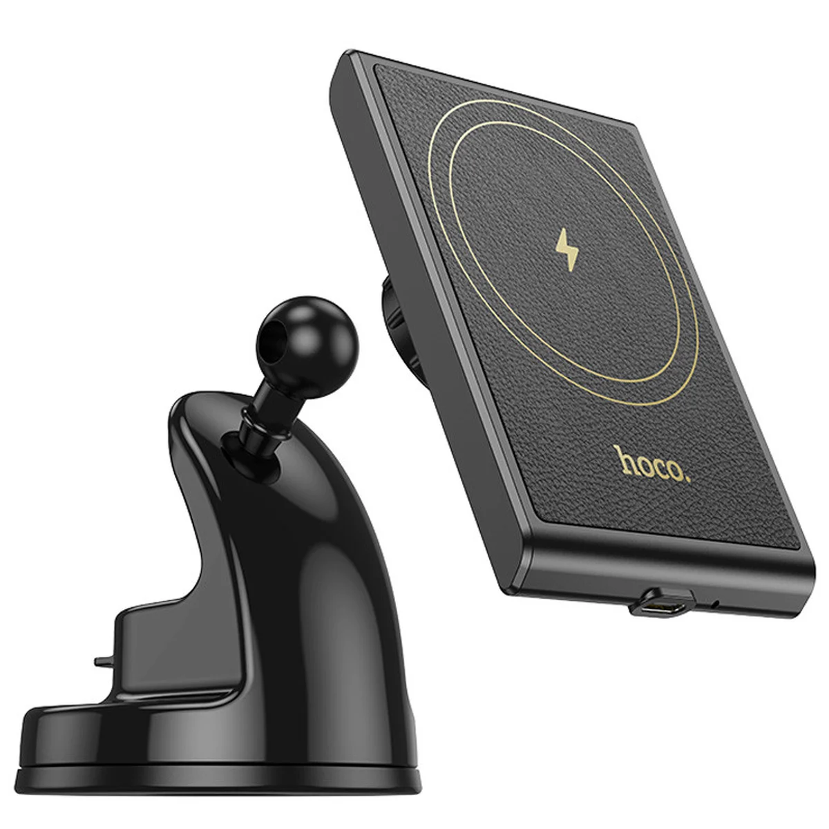 Автодержатель с БЗУ Hoco HW20 Precious (center console) Black