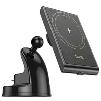 Автодержатель с БЗУ Hoco HW20 Precious (center console) Black