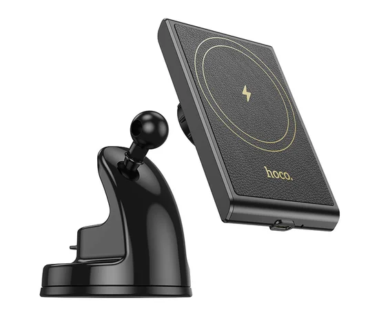 Автодержатель с БЗУ Hoco HW20 Precious (center console) Black