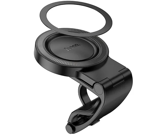 Автодержатель Hoco H60 Show ring magnetic (dashboard) Black