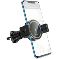 Автодержатель с БЗУ Hoco HW35 Power 15W (air outlet) Black