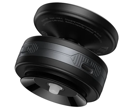 Автодержатель Hoco H87 Dragon electric suction cup magnetic (universal) Black / Metal gray