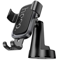 Автодержатель Hoco H81 Vista Gravity (center console) Black / Metal gray