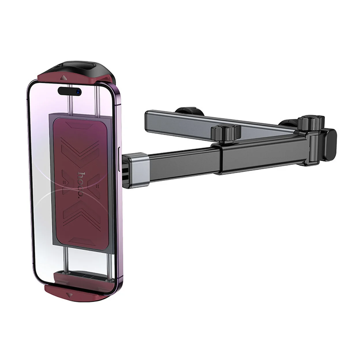 Автотримач Hoco H69 Gamble telescopic на підголівник Black/Red