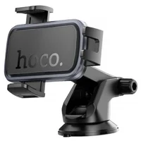 Автоутримувач Hoco H79 Vista push-type (center console) Black / Metal gray