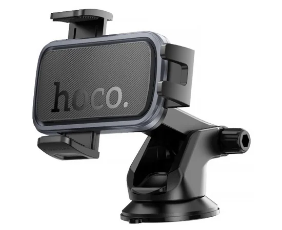 Автодержатель Hoco H79 Vista push-type (center console) Black / Metal gray