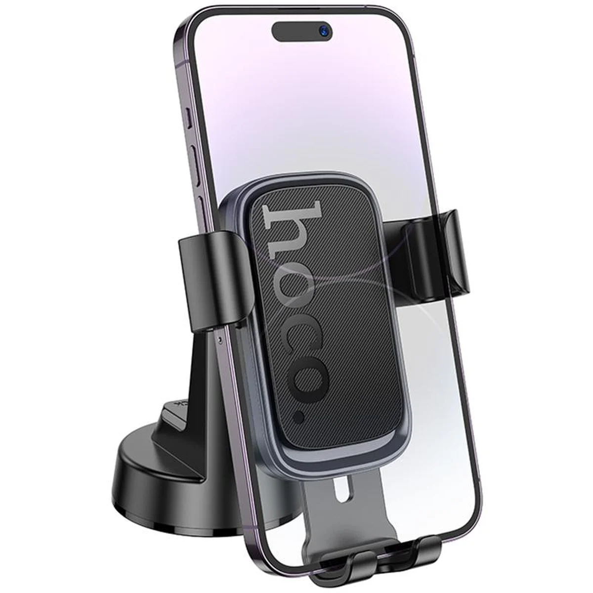 Автодержатель Hoco H81 Vista Gravity (center console) Black / Metal gray