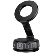 Автодержатель Borofone BH140 Gloria Vacuum Suction Magnetic (center console) Black / Metal gray