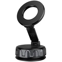 Автодержатель Borofone BH140 Gloria Vacuum Suction Magnetic (center console) Black / Metal gray