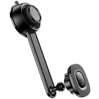 Автодержатель с БЗУ Hoco HW31 Crown Magnetic Wireless Charging 15W Black / Metal gray