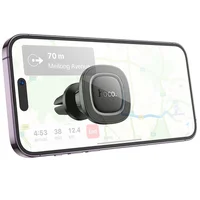 Автоутримувач Hoco H72 Crown magnetic (air outlet) Black / Metal grey