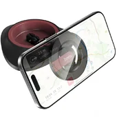 Автодержатель Hoco H90 Tower magnetic (dashboard) Black / Red
