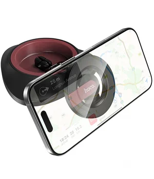 Автодержатель Hoco H90 Tower magnetic (dashboard) Black / Red