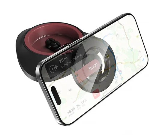 Автодержатель Hoco H90 Tower magnetic (dashboard) Black / Red