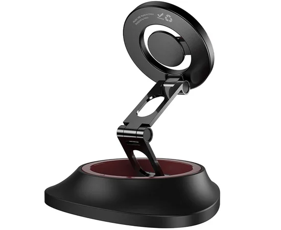 Автодержатель Hoco H90 Tower magnetic (dashboard) Black / Red