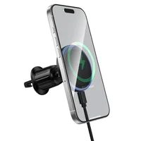 Автодержатель с БЗУ Borofone BH224 Flash 15W (air outlet) Black