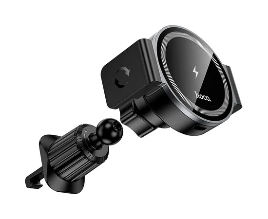 Автодержатель с БЗУ Hoco HW35 Power 15W (air outlet) Black