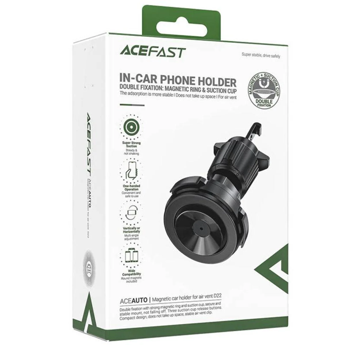 Автодержатель Acefast D22 Black