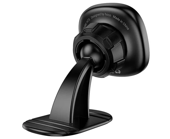 Автодержатель Hoco H73 Crown magnetic (center console) Black / Metal gray