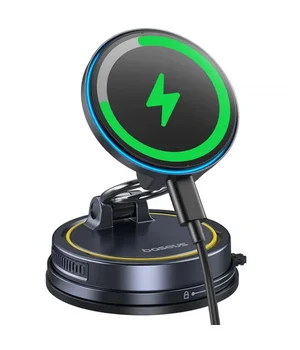 Автодержатель с БЗУ Baseus PrimeTrip VC2 Flex Pro Magnetic Wireless Charging (C0013F) Cosmic Black