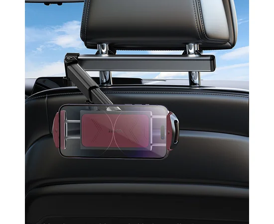 Автотримач Hoco H69 Gamble telescopic на підголівник Black/Red