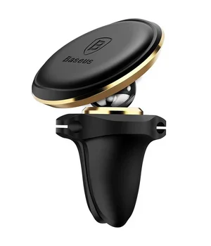 Автодержатель магнитный Baseus Magnetic Air Vent OS with cable clip (C40141201113-00) Rose Gold