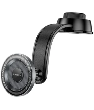Автоутримувач Borofone BH123 Profit magnetic (center console) Black / Metal grey