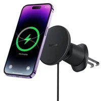 Автодержатель с БЗУ Baseus CW01 Magnetic 15W (air outlet) (C40141001111) Cluster Black