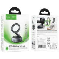 Автодержатель Hoco H92 High vacuum suction cup magnetic (universal) Black / Metal gray