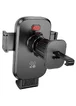 Автодержатель Hoco H78 Vista push-type (air outlet) Black / Metal gray