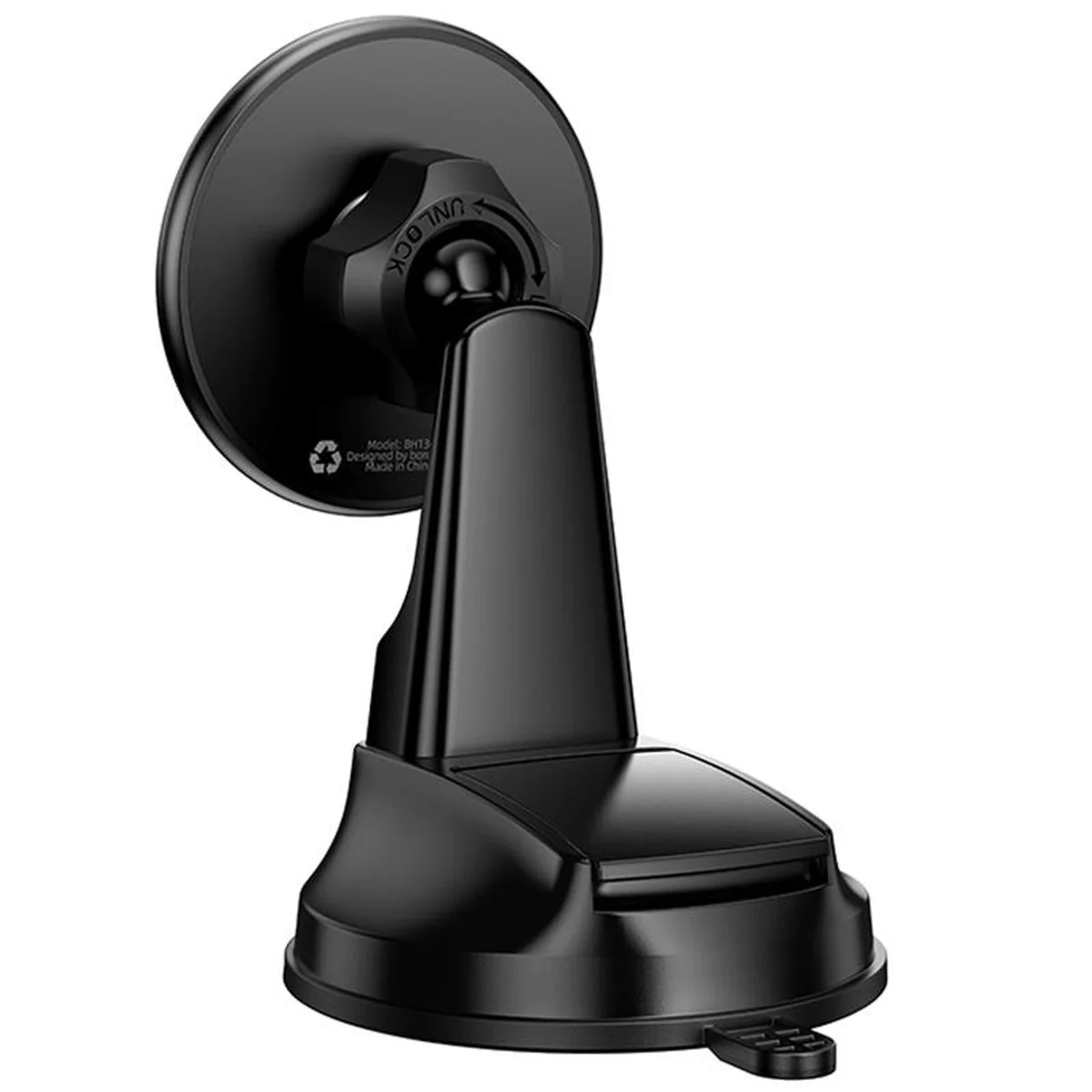 Автоутримувач Borofone BH136 Parker ring magnetic (center console) Black