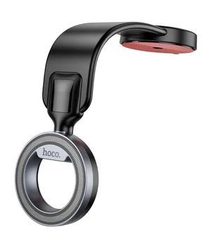 Автодержатель Hoco H71 Totem Ring magnetic (center console) Black metal gray