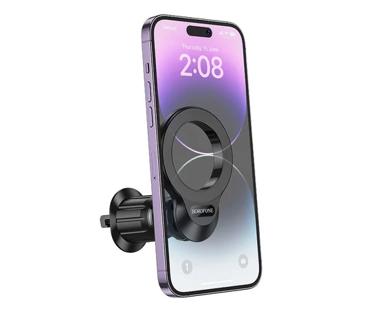 Автодержатель Borofone BH104 Path ring magnetic (air outlet) Black