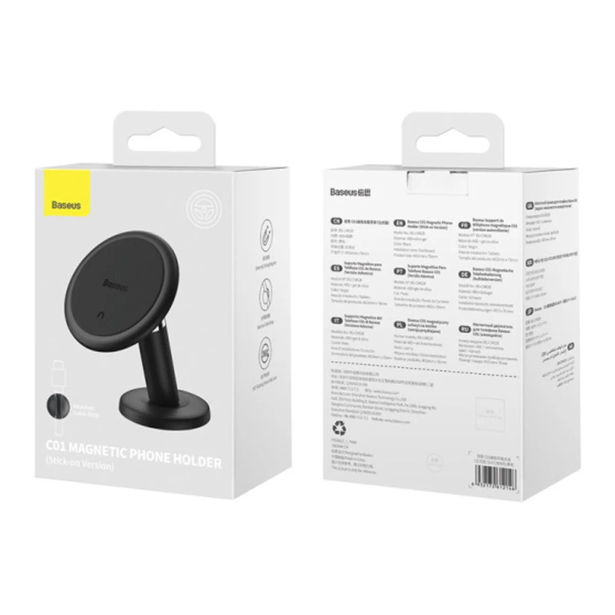 Автоутримувач Baseus C01 (Stick-on Version) (C40140803113-00) Cluster Black