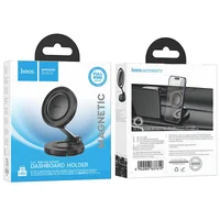 Автодержатель Hoco H61 Show folding ring magnetic (dashboard) Black / Metal gray