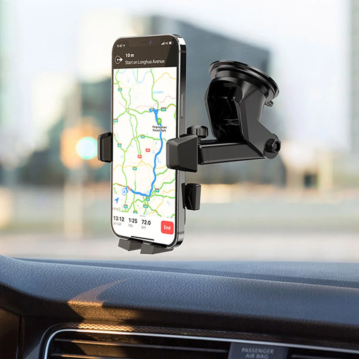 Автодержатель Hoco CA83 David one-button (center console) Black