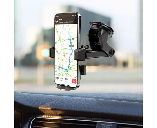 Автодержатель Hoco CA83 David one-button (center console) Black