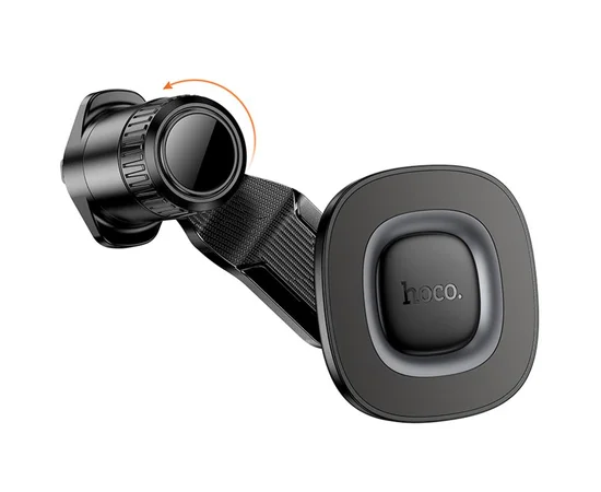 Автодержатель Hoco H74 Crown ring magnetic (air outlet) Black / Metal gray