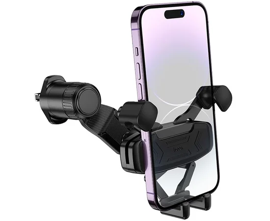 Автодержатель Hoco H66 Gamble gravity linkage (air outlet) Black