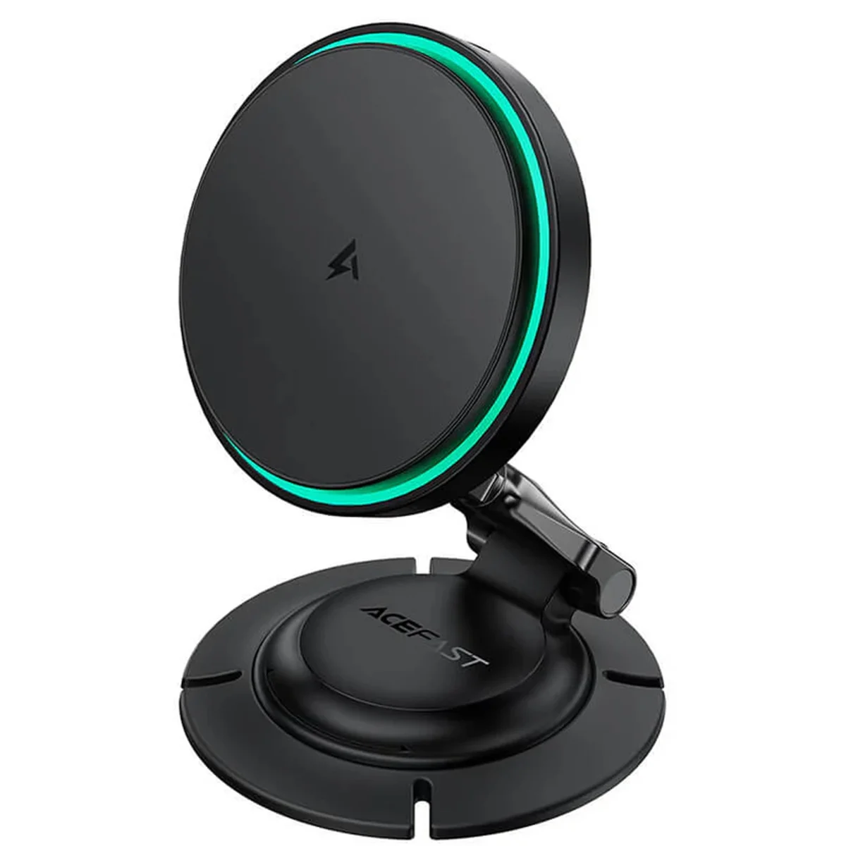 Автодержатель с БЗУ Acefast D65 Magnetic Wireless Charging 15W Black