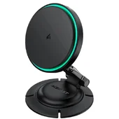 Автотримач із БЗУ Acefast D65 Magnetic Wireless Charging 15W Black